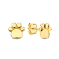 Preview: Ohrstecker Hundepfote Gold 585/000