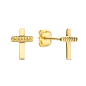 Preview: Ohrstecker Kreuz Gold 585/000