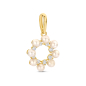 Preview: Anhänger 8 Süßwasserzuchtperle und 8 Zirkonia Gold 585/000