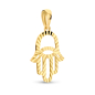 Preview: Anhänger schützende Hand diamantiert Gold 585/000