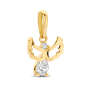 Preview: Anhänger Engel 2 Zirkonia Gold 585/000