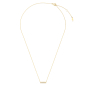 Preview: Collier 43/41/38 cm Barren mit Zirkonia Gold 585/000