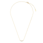 Preview: Collier 43/41/38 cm Curve mit Zirkonia Gold 585/000