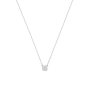Preview: Collier 43/41/38 cm mit Zirkonia 4mm Weiß-Gold 585/000