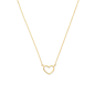 Preview: Collier 43/41/38 cm mit Herz Gold 585/000