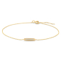 Preview: Armband 18/17/16 cm Barren mit Zirkonia Gold 585/000