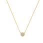 Preview: Collier 43/41/38 cm mit Zirkonia Gold 585/000
