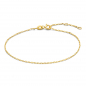 Preview: Ankerarmband diamantiert 1,2 mm breit Gold 585/000