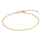 Preview: Figaroarmband 1,4 mm breit Gold 585/000