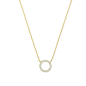Preview: Collier 43/41/38 cm Circle mit Zirkonia Gold 585/000