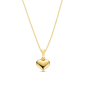 Preview: Collier 43/41/38 cm mit Herzanhänger Gold 585/000