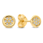 Preview: Ohrstecker Ø 4,3mm 14 Zirkonia Gold 585/000