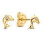 Preview: Ohrstecker Delphin 5,5mm Zirkonia Gold 585/000