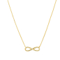 Preview: Collier 43/41/38 cm Infinity mit Zirkonia Gold 585/000