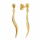 Preview: Ohrstecker Drop mit Behang 28mm Gold 585/000