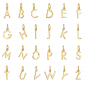 Preview: Buchstabenanhänger Silber 925/000 10 Milliemes vergoldet