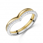 Preview: 2er-Ring Wishbone mit 29 Zirkonia Silber 925/000