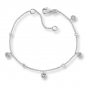 Mobile Preview: Collier/Armband mit Zirkonia/Kugeln Silber 925/000
