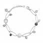 Preview: Armband mit Kristall & Quarz 16+3cm Silber 925/000