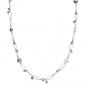 Preview: Collier mit Kristall & Quarz 55+3cm Silber 925/000