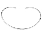 Preview: Halsreif 4mm breit poliert Silber 925/000