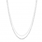 Preview: Collier in Layer-Optik Anker/Anker weit 40+5cm Silber 925/000