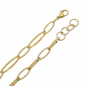 Preview: CHUNKY CHAIN 10.0mm breit Edelstahl PVD-Vergoldung