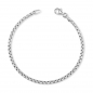 Preview: Venezianerarmband 2,5mm breit 8-seitig diamatiert Silber 925/000