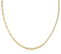 Preview: Collier Ankerkette weit/rund Silber 925/000 vergoldet