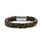 Preview: Frank 1967 Armband Echt Leder braun 13mm breit Edelstahl