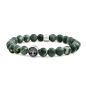 Preview: Frank 1967 Armband grüner Achat 8mm breit
