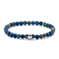 Preview: Frank 1967 Armband Sodalith / Tigerauge 6mm breit Edelstahl