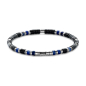 Preview: Frank 1967 Armband schwarzer Achat / blauer Labradorit 4mm