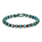 Preview: Frank 1967 Armband hellblauer Keramikstein 6mm breit