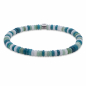 Preview: Frank 1967 Armband Disc Beads Multicolor Edelstahl IPS
