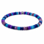 Preview: Frank 1967 Armband Disc Beads Multicolor Edelstahl IPS