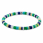Preview: Frank 1967 Armband Disc Beads Multicolor Edelstahl IPS