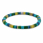 Preview: Frank 1967 Armband Disc Beads Multicolor Edelstahl IPS
