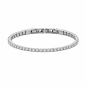 Preview: Frank 1967 Armband mit Zirkonia Ø 3mm Edelstahl IPS