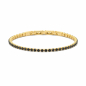 Preview: Frank 1967 Armband mit Zirkonia schwarz Ø 3mm Edelstahl IPG