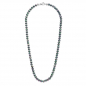 Preview: Frank 1967 MOP Perlenkette schwarz 6mm breit Edelstahl