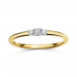 Preview: Lovebird Damenring mit Brillant 0,09 ct. Gelbgold 585/000