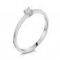 Preview: Lovebird Damenring mit Brillant 0,05 ct. Weissgold 585/000