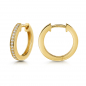 Preview: Lovebird Klappcreolen mit Brillant 0,14 ct. Gelbgold 585/000