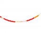 Preview: Lovebird Collier Glasbeads rosa/rot/orange