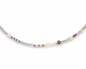 Preview: Lovebird Collier Glasbeads rosa/grau