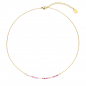 Preview: Lovebird Collier Opal/Turmalin Edelstahl