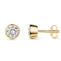 Preview: Lovebird Ohrstecker mit Lab Grown Brillant 1,00 ct. Gelbgold 585/000