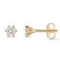 Preview: Lovebird Ohrstecker mit Lab Grown Brillant 0,30 ct. Gelbgold 585/000