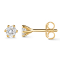 Preview: Lovebird Ohrstecker mit Lab Grown Brillant 0,50 ct. Gelbgold 585/000